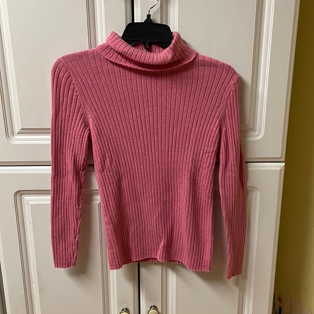 Pink Turtleneck